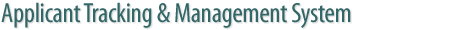 Applicant Tracking & Management System