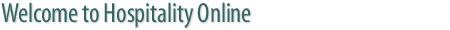 Welcome to Hospitality Online