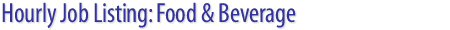 Job #114471 - Banquet Bartender