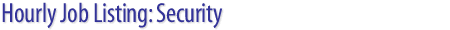 Job #117643 - Security