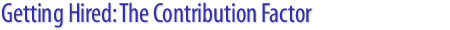 Your Contribution Factor