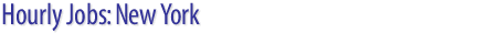 Hourly Jobs: New York