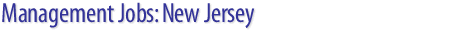 Management Jobs: New Jersey