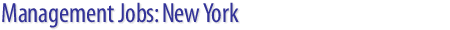 Management Jobs: New York