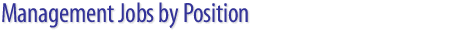 Hospitality Jobs Online: Management Job Listings by Position